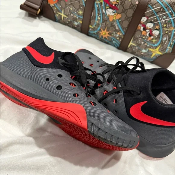 Nike Black and Red Athletic Shoes- MEN - Picture 2 of 7
